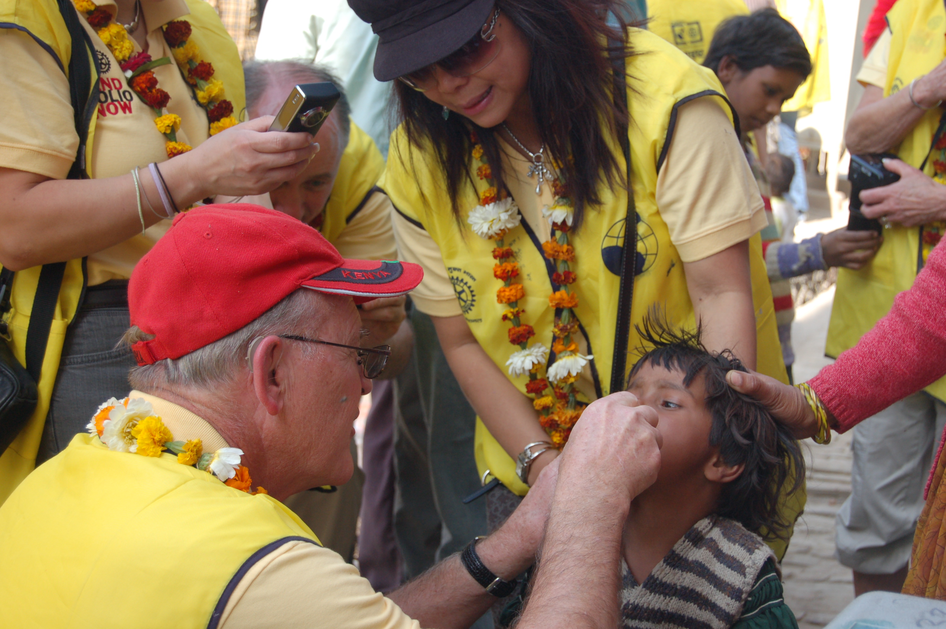 Sugar House Rotary Member, Larry Wright traveled to India to aid in vaccinating children from Polio